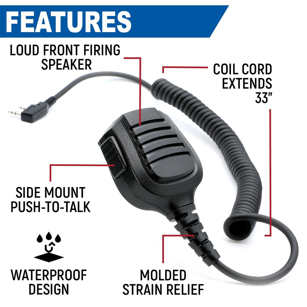 BUNDLE - Rugged R1 - Business Band Two Way Handheld Radio - with Hand Mic