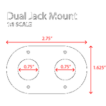 Load image into Gallery viewer, Dual Headset / Helmet Jack Flush Mount