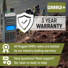Load image into Gallery viewer, Great Outdoors Pack - Rugged GMR2 PLUS - GMRS and FRS Two Way Handheld Radios with Accessories