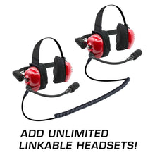 Load image into Gallery viewer, BUNDLE - H80 Track Talk Linkable Intercom Headset with NITRO BEE XTREME UHF Race Receiver and Carry Bag