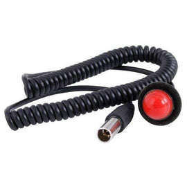 Hole Mount Steering Wheel Push to Talk (PTT) with Coil Cord  for Car Harnesses