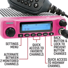 Load image into Gallery viewer, Radio Kit - Pink Rugged G1 ADVENTURE SERIES Waterproof GMRS Mobile Radio with Antenna