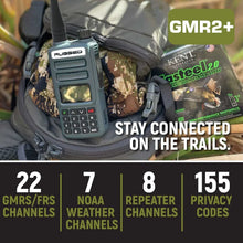 Load image into Gallery viewer, Rugged GMR2 PLUS - GMRS and FRS Two Way Handheld Radio with Mount and Intercom Cable