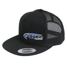 Load image into Gallery viewer, Rugged Radios Flat Bill Snapback Hat - Black