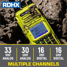 Load image into Gallery viewer, WATERPROOF - Rugged RDH-X - Business Band Two Way Handheld Radio - Digital and Analog