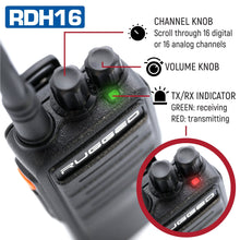 Load image into Gallery viewer, Rugged RDH16 - Business Band Two Way Handheld Radio - Digital and Analog