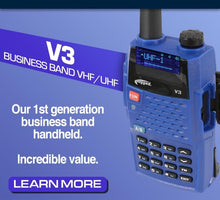 Load image into Gallery viewer, ANALOG ONLY - Rugged V3 - Business Band Two Way Handheld Radio
