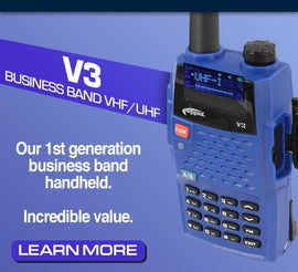ANALOG ONLY - Rugged V3 - Business Band Two Way Handheld Radio