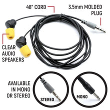 Load image into Gallery viewer, Sportsman Foam Earbud Speakers - Mono and Stereo