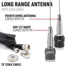Load image into Gallery viewer, STX STEREO Remote Head Complete Master Communication Kit with Intercom and 2-Way Radio