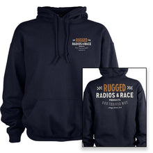 Load image into Gallery viewer, Rugged Radios VINTAGE RACE Pullover Hoodie - Navy Blue
