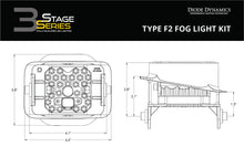 Load image into Gallery viewer, ss3_type_f2_foglight_dimensional_drawing_1.jpg